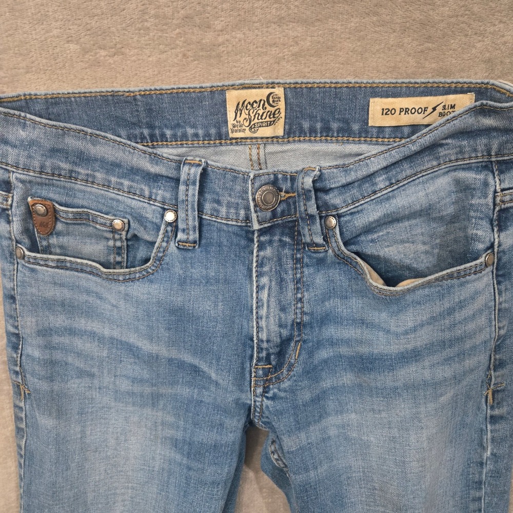 Moonshine Spirit 120 Proof Jeans Mens 29x36 Slim Boot Cut Western Cowboy Outdoor